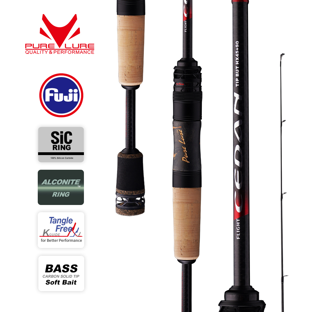 PURELURE NEW CEDAN Solid Tip B - đánh giá và giá Fishing Rod Surf